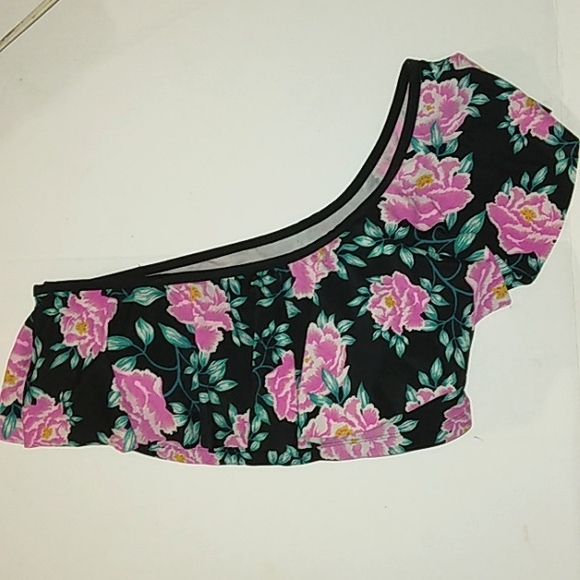 ★ Women's Plus Size Beautiful One Shoulder Ruffle Bikini Bathing Suit Top★XL - Picture 11 of 15